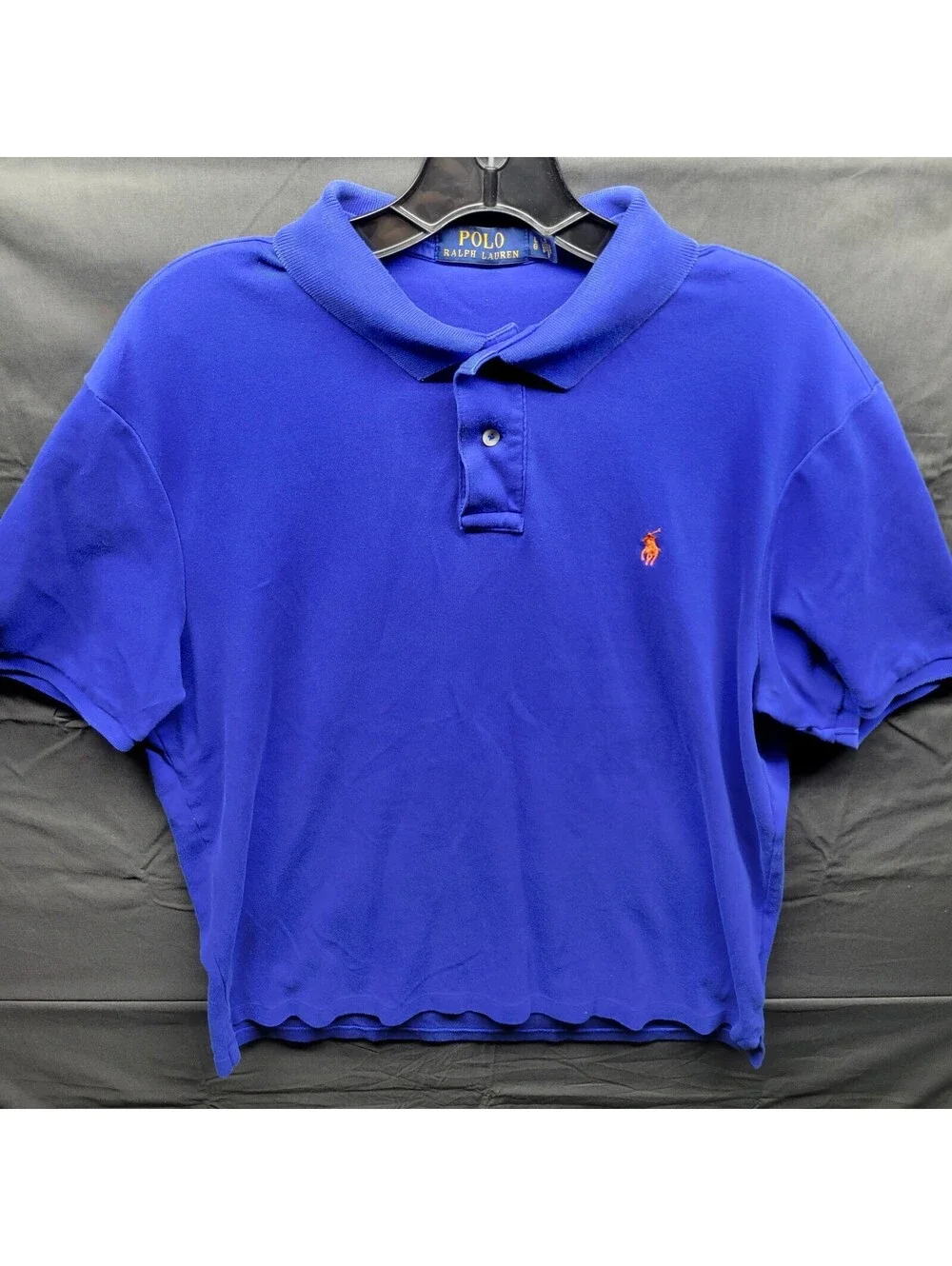 Polo Ralph Lauren Shirt Men’s Sz L Cobalt Blue Polo Comfort Orange Pony